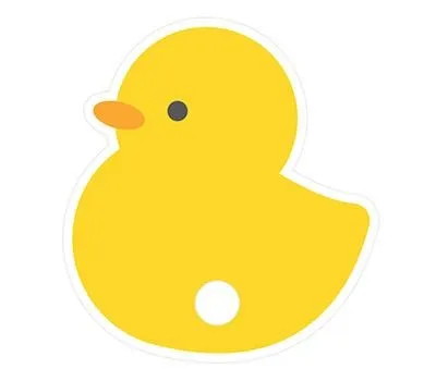 오리자유형 둥글이 부채