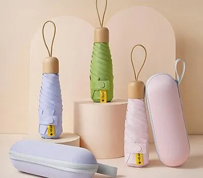 캡슐우드 6K 5단 수동 암막 우양산 UPF50