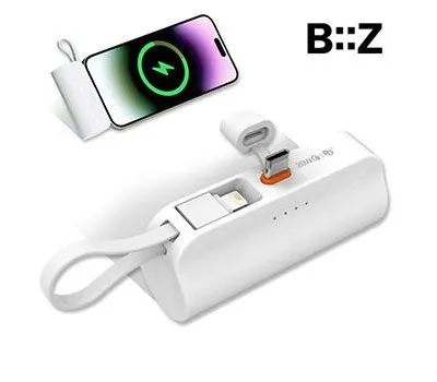 비즈 도킹 고속 보조배터리 일체형 5000mAh