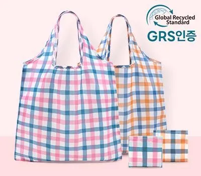 캔디체크 패턴장바구니