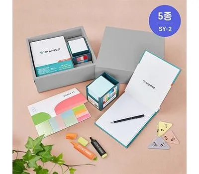 SY-2 웰컴키트 사무문구세트 메모함 하드