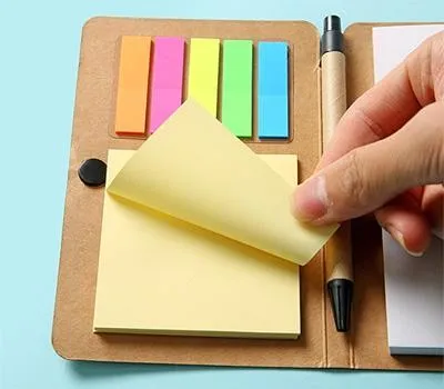 포스트잇 메모지 노트 볼펜 세트 사무실 3TMS008