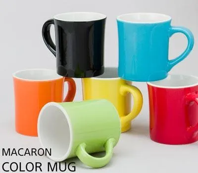마카롱 칼라 머그컵 6색 300ml 실크인쇄